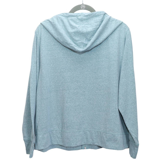 Ideology Womens Plus Size Full Zip Hooded Jacket - 1X - Crushed Mint - NWT - Picture 3 of 4